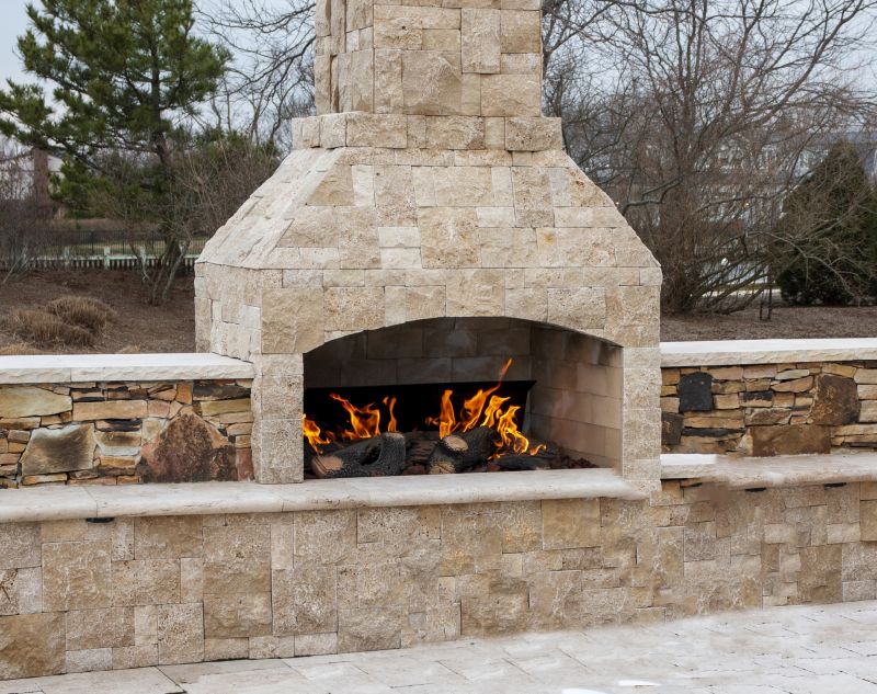 Stone Fireplace Exterior